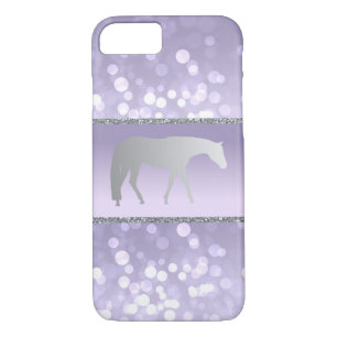 Coques Pour iPhone Cheval occidental argenté de plaisir sur Brokeh