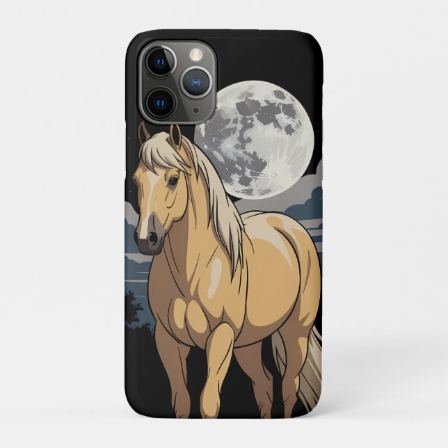Coques Case-Mate iPhone Cheval Palomino Au Lune (Dos)