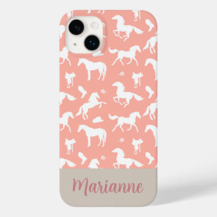 Coque Case-Mate iPhone Cheval Pêche Motif cavalier Nom personnalisé