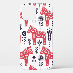 Case-Mate iPhone Case Cheval populaire suédois motif sans couture fleuri