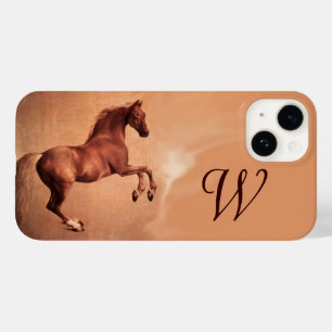 Coque Case-Mate iPhone CHEVAL ROUGE Monogramme de parchemin
