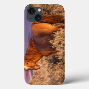 iPhone 13 Coque Cheval sauvage du comté de Harney se tient alerte