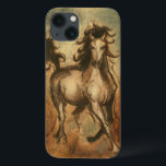 Case-Mate iPhone Case Cheval sauvage et couleurs chaudes<br><div class="desc">Ethan Harper est connu pour ses peintures abstraites. Il aime peindre des chevaux et des paysages et cette image ne fait pas exception. La netteté de l'encre utilisée sur le cheval sauvage se fond parfaitement avec les couleurs chaudes de l'arrière - plan.</div>