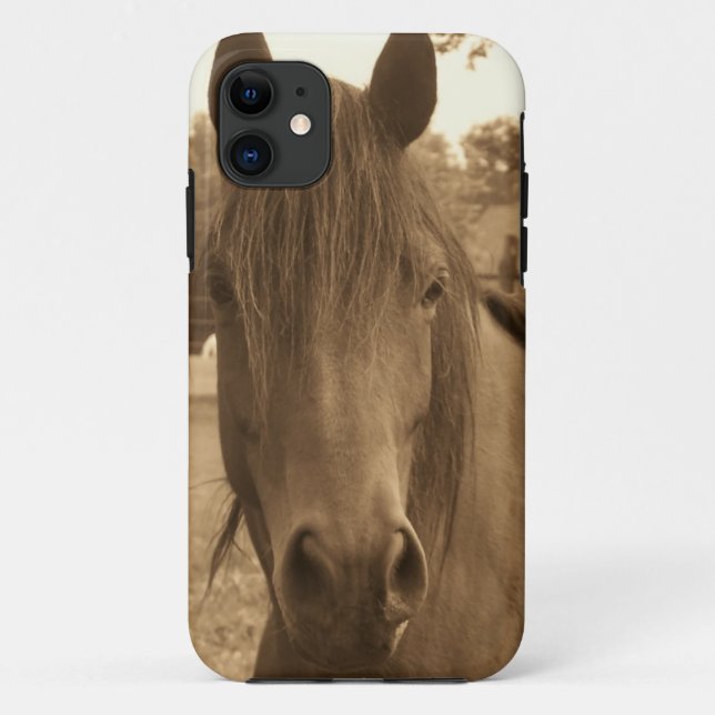 Coques Case-Mate iPhone Cheval sépia (Dos)