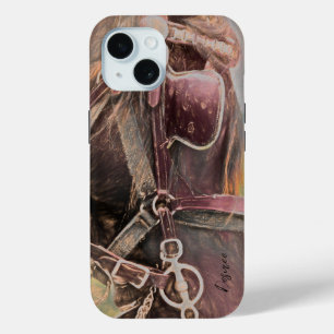 Coque Case-Mate iPhone Cheval Western Rustic Country Art Vintage