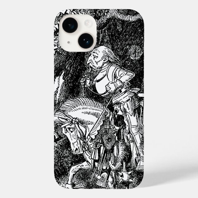 Coques Case-Mate iPhone Chevalier Blanc d'Alice au Pays des Merveilles Vin (Verso)