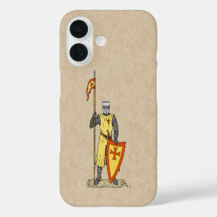 Coque Pour iPhone 16 Chevalier médiéval Coque-mât du début du XIIIe siè