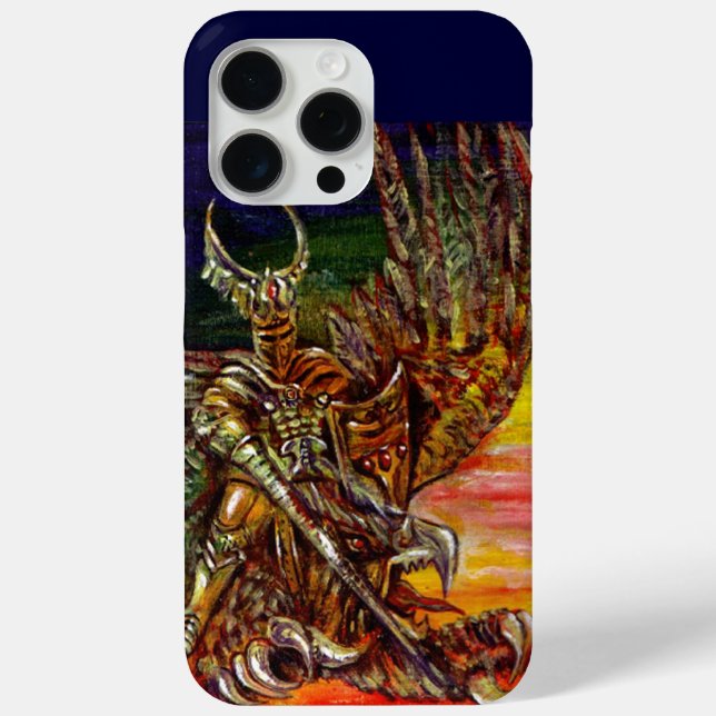 Coques Case-Mate iPhone CHEVALIER SOMBRE ET Imaginaire DRAGON (Verso)