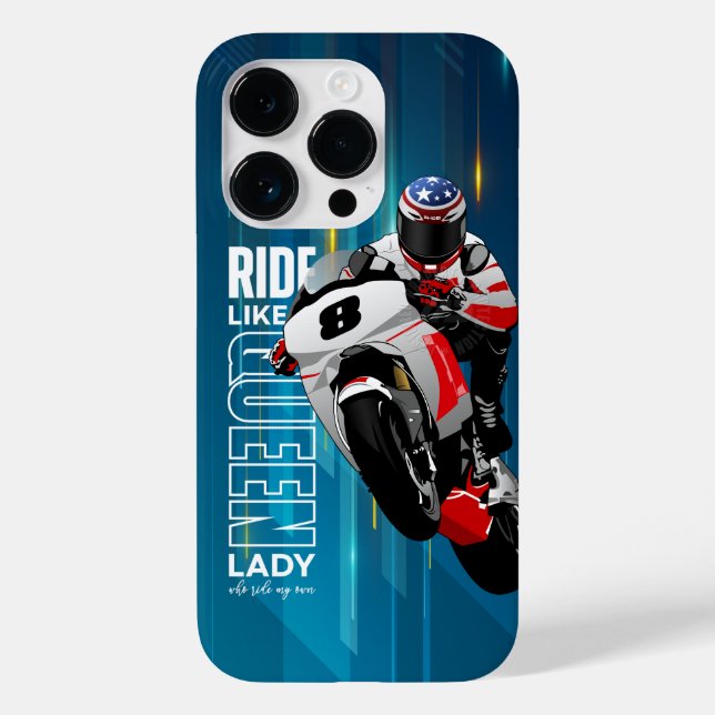 Coques Case-Mate iPhone Chevauchez comme une Reine | (Verso)