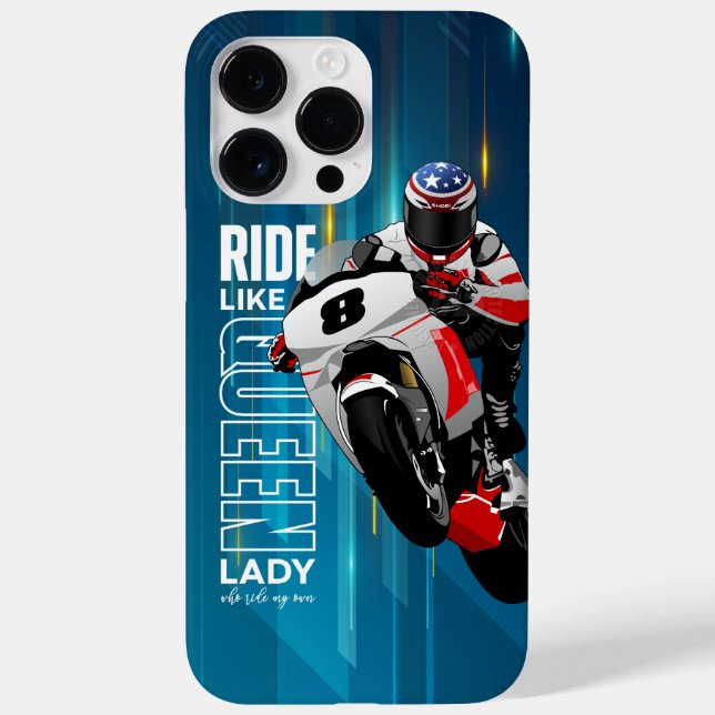 Coques Case-Mate iPhone Chevauchez comme une Reine | (Verso)