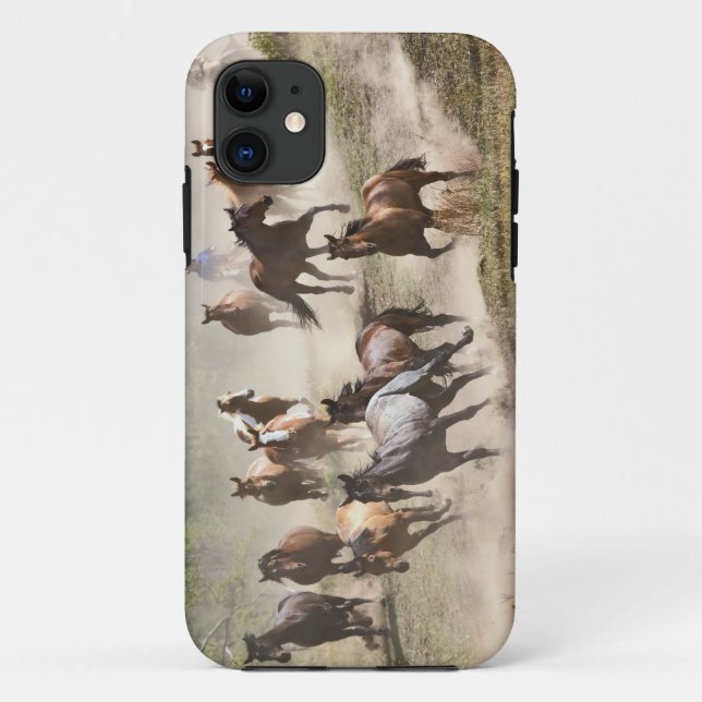 Coques Case-Mate iPhone Chevaux courant pendant le rassemblement, Montana (Dos)