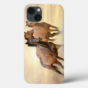Coques Pour iPhone Chevaux dans le coucher du soleil