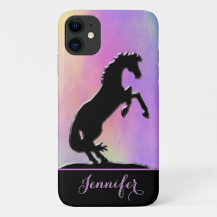 Case-Mate iPhone Case Chevaux de coeur V (violet et jaune)
