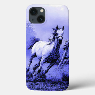 Coque Case-Mate iPhone Chevaux de course et Lune Bleue