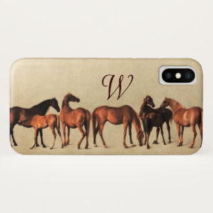 Coques Pour iPhone CHEVAUX / MARES ET FOLS Monogramme