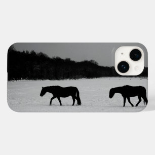 Coque Case-Mate iPhone Chevaux Sur Iphcna Neige