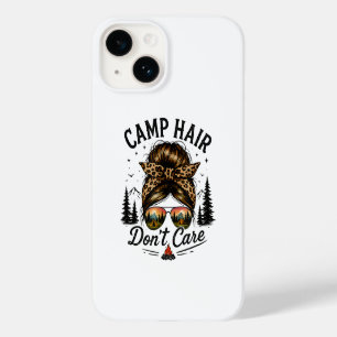 Coque Case-Mate iPhone Cheveux de camping, on s'en fiche, chignon désordo