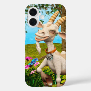 Coque Pour iPhone 16 Chèvre Heureuse