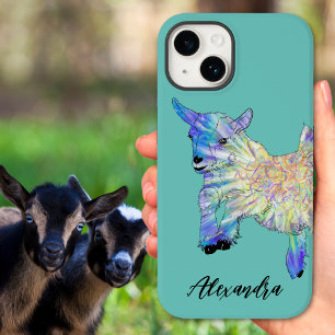 Coque Case-Mate iPhone Chèvre mignonne Coloré Animal Nom de l'art