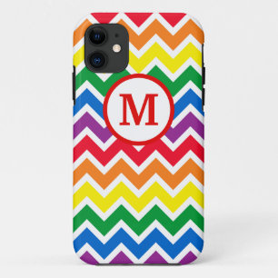 Case-Mate iPhone Case Chevron Arc-en-ciel Initial
