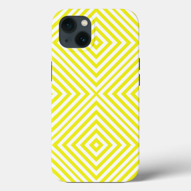 Coques Case-Mate iPhone Chevron au diamant citron @ Emporiomoffa (Verso)
