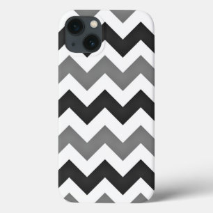 Case-Mate iPhone Case Chevron blanc et gris Zigzag