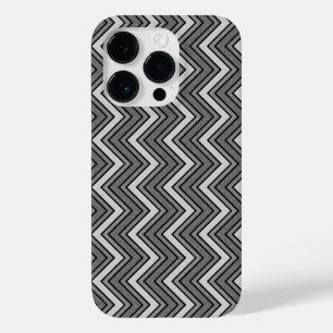 Coque Case-Mate iPhone chevron croquis gris et noir