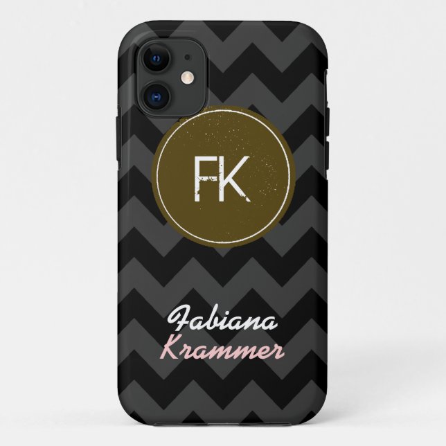 Coques Case-Mate iPhone chevron custoname and initiateur (Dos)