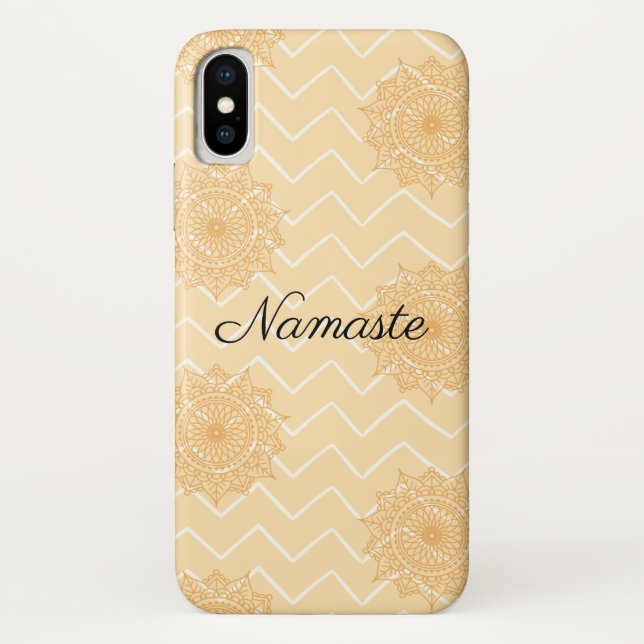 Coques Case-Mate iPhone Chevron et Namaste à motif orné (Dos)