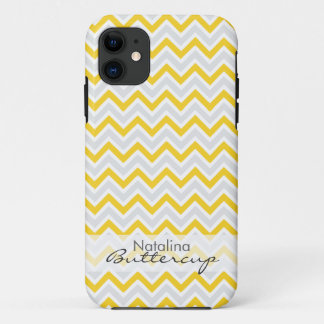 Coques Pour iPhone Chevron jaune personnalisé