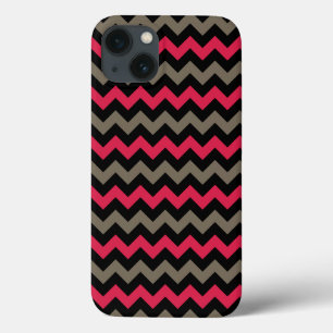 Case-Mate iPhone Case Chevron moderne Crimson Black Grey