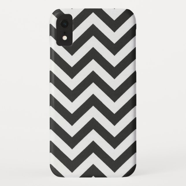 Coques Case-Mate iPhone Chevron noir blanc (Dos)