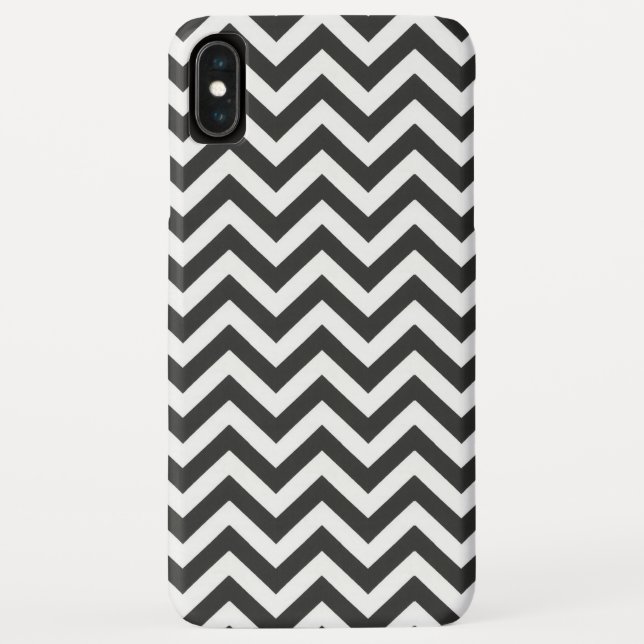 Coques Case-Mate iPhone Chevron noir blanc (Dos)