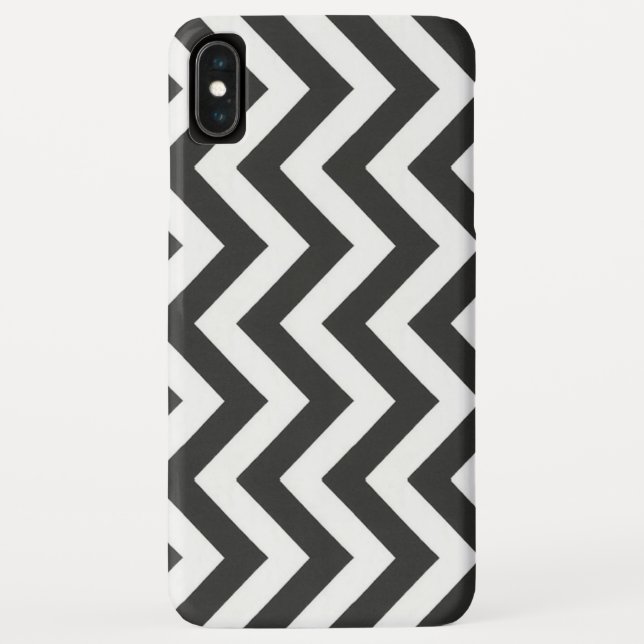Coques Case-Mate iPhone Chevron noir blanc (Dos)