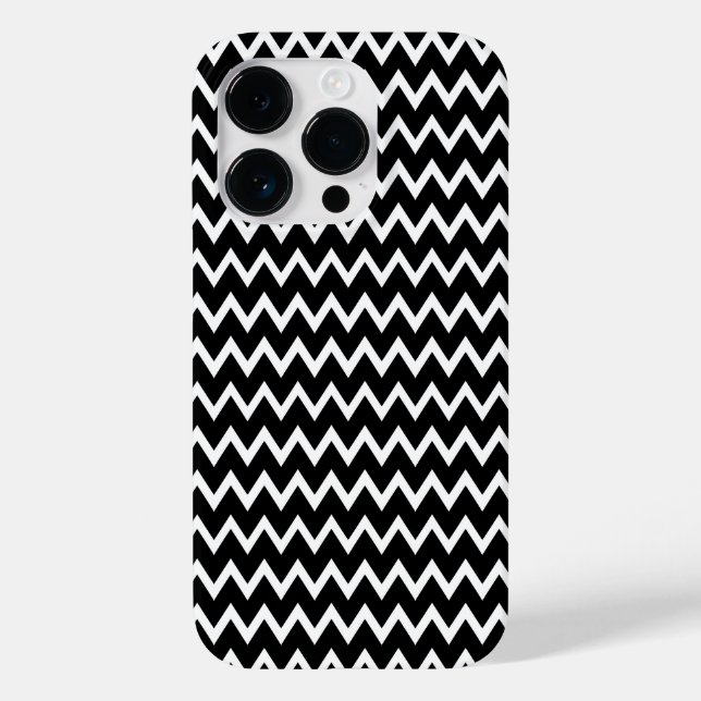Coques Case-Mate iPhone Chevron noir et blanc (Verso)