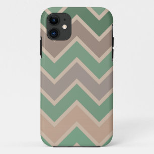 Etui iPhone Case-Mate Chevron rose vert Peach