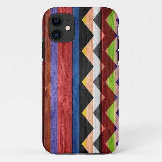 Coques Pour iPhone Chevron Stripe bois moderne