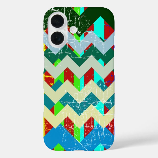 Coques Case-Mate iPhone chevron - stylisé and colorful (Verso)
