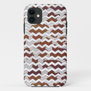 Case-Mate iPhone Case Chevron Vache Brown et blanc