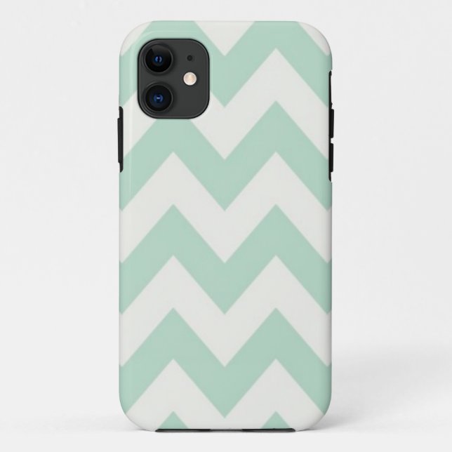 Coques Case-Mate iPhone Chevron vert clair (Dos)