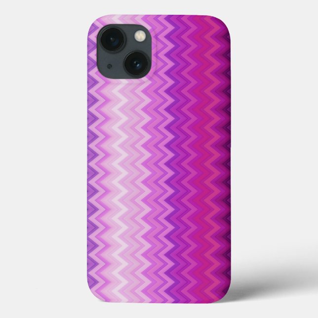 Coques Case-Mate iPhone Chevron vertical violet (Verso)