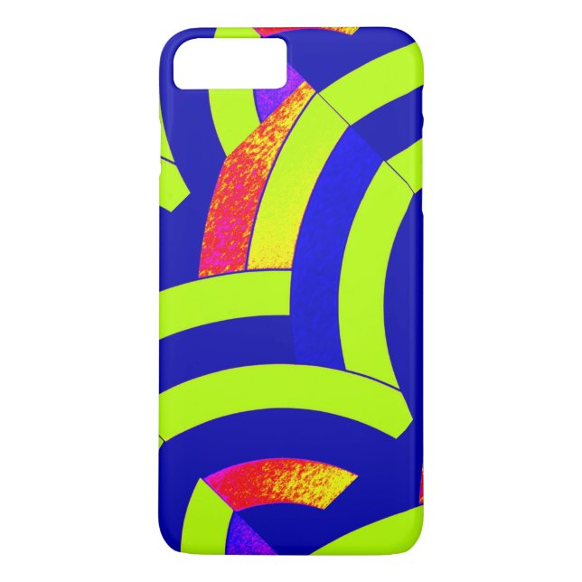 Coques Case-Mate iPhone chevrons chic modernes de chaux/marine (Dos)