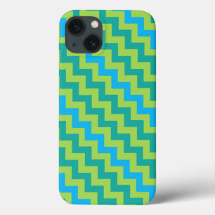 Etui iPhone Case-Mate Chevrons d'émeraude bleu turquoise