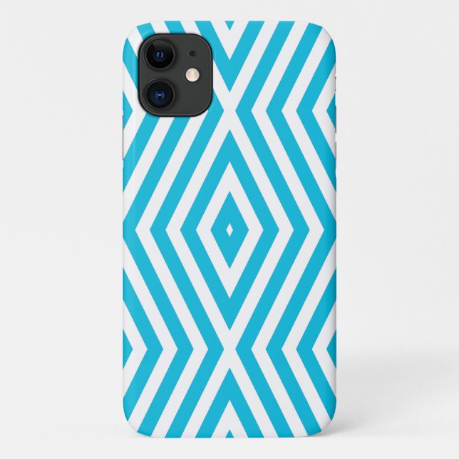 Coques Case-Mate iPhone Chevrons Diamond Light Blue Moods (Dos)