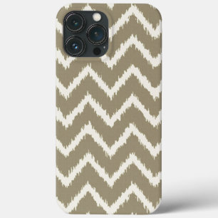 Etui iPhone Case-Mate Chevrons Ikat - Taupe brun clair et beige
