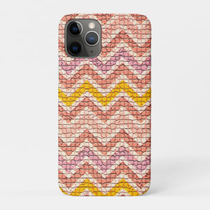 COQUE Case-Mate iPhone CHEVRONS MOSAÏQUES JAUNES ROSE BLANC