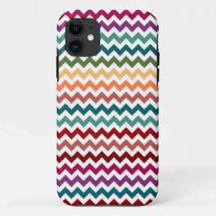 Coque iPhone 11 Chevrons multicolores personnalisable