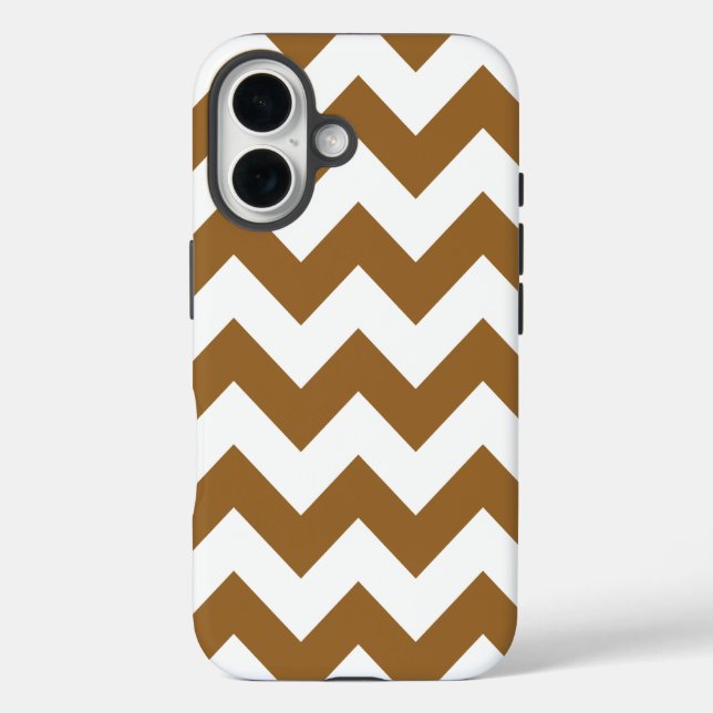 Coques Case-Mate iPhone Chevrons neutres Brun sucré (Verso)