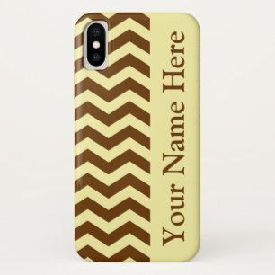Coques Pour iPhone Chevrons neutres en crème de muscade
