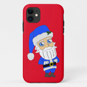 Case-Mate iPhone Case Chibi Blue Suit Père Noël